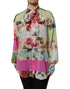Dolce & Gabbana Multicolor Floral Patchwork Long Sleeves Top